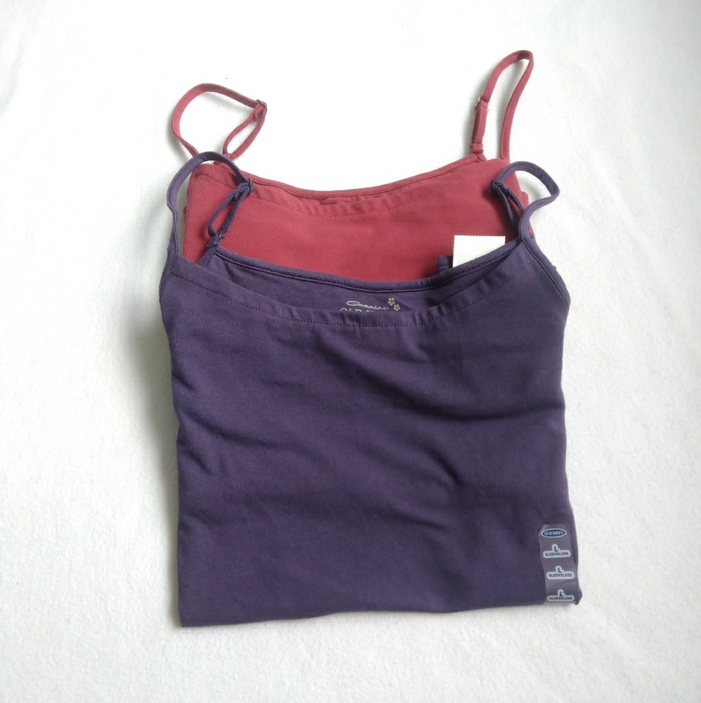 Bundle of 2 Cotton Stretch Camisoles NWT
